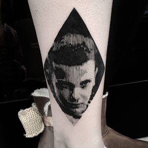 Eleven from Stranger Things tattoo by Marco Bordi #MarcoBordi #blackworktattoo #tvtattoo #lineworktattoo #strangerthingstattoo #eleventattoo #portraittattoo #tattoooftheday 