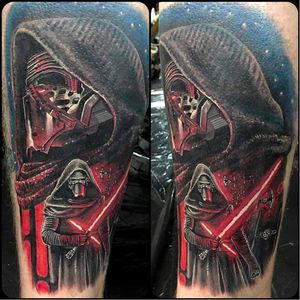 Star Wars tattoo by Chris Jones. Photo: Facebook #ChrisJones #StarWars