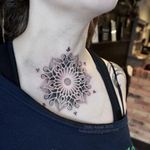 Mandala tattoo by Holly Astral #HollyAstral #dotwork #mandala #blackwork