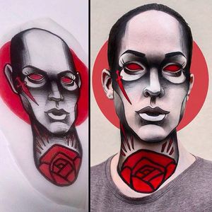 Tattoo design translated into Makeup Art by @Pompberry #Pompberry #Makeup #Art #PompberryMakeupArt #Tattoodesign