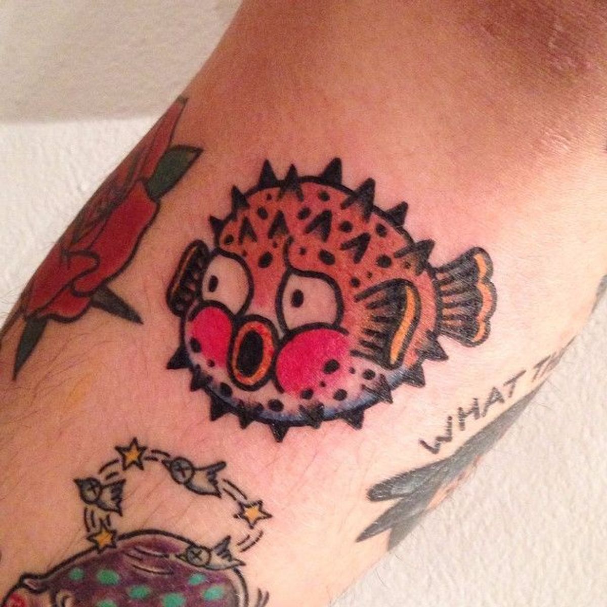 Tattoo uploaded by Robert Davies • Pufferfish Tattoo, artist unknown 