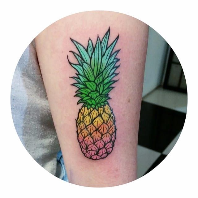Skull fruit pineapple. Tattoo concept. Stock Vector | Adobe Stock