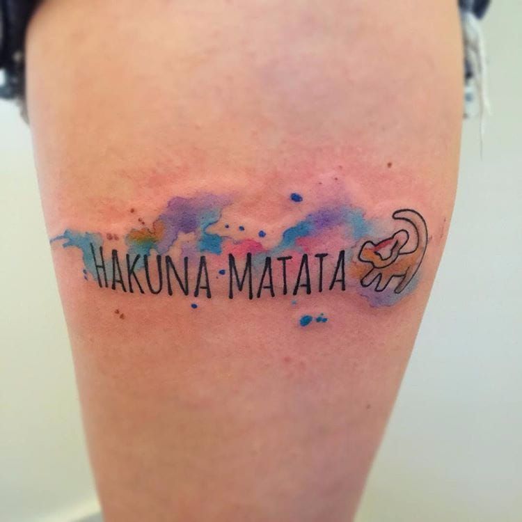 Tattify Hakuna Matata Temporary Tattoo  Circle of Life Set of 2   Walmartcom
