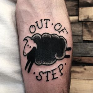 Out of Step with the world. (Via IG - darinrothtattoo) #minorthreat