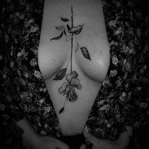 Rose tattoo by Matthew Talley #MatthewTalley #blackandgrey #nature #rose