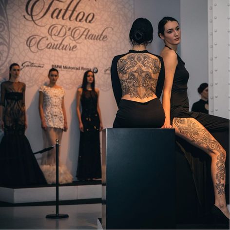 Tattoo is Haute Couture now #MarcoManzo #lacetattoos #HauteCouture #fashion