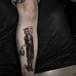 Black and grey Iggy Pop by Niki Norberg #NikiNorberg #blackandgrey #realism #portrait #iggypop #tattoooftheday