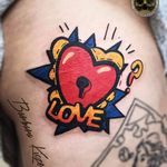 Amor? #BarbaraKiczek #gringa #colorido #colorful #grafico #graphic #comics #coração #heart #love #amor #fechadura #lock
