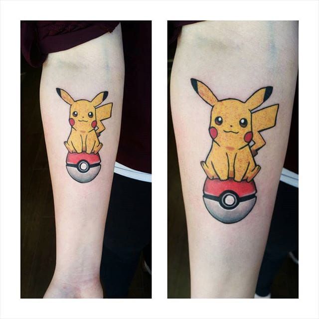 Pikachu Pokemon Tattoo Design Idea  OhMyTat