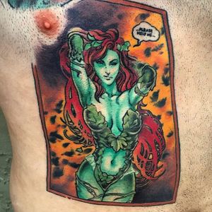 Poison Ivy Tattoo by Neil Nelson #poisonivy #posionivypinup #pinup #batman #dc #comics #comicbook #NeilNelson