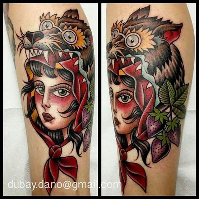 Little Red Riding Hood Sleeve by Gabriel Tenneson TattooNOW