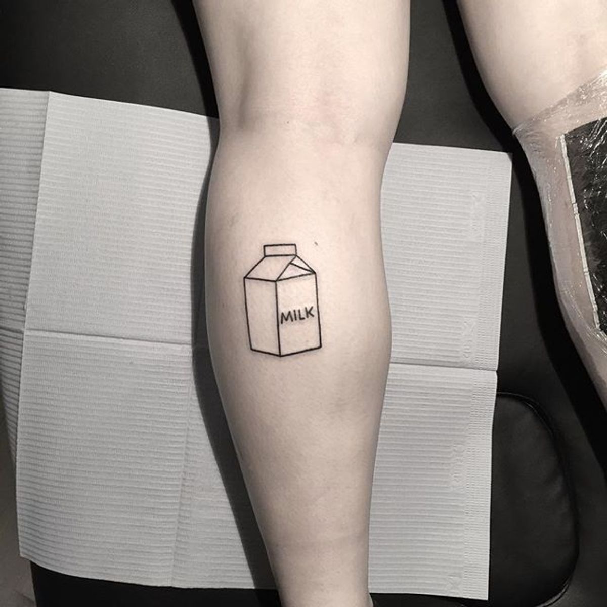 Tattoo uploaded by PK • Milk carton, by Curt Montgomery CurtMontgomery