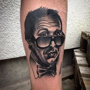 Chevy Chase Tattoo by Boryslav Dementiev #traditional #traditionalportrait #popculture #popcultureportrait #popart #BoryslavDementiev