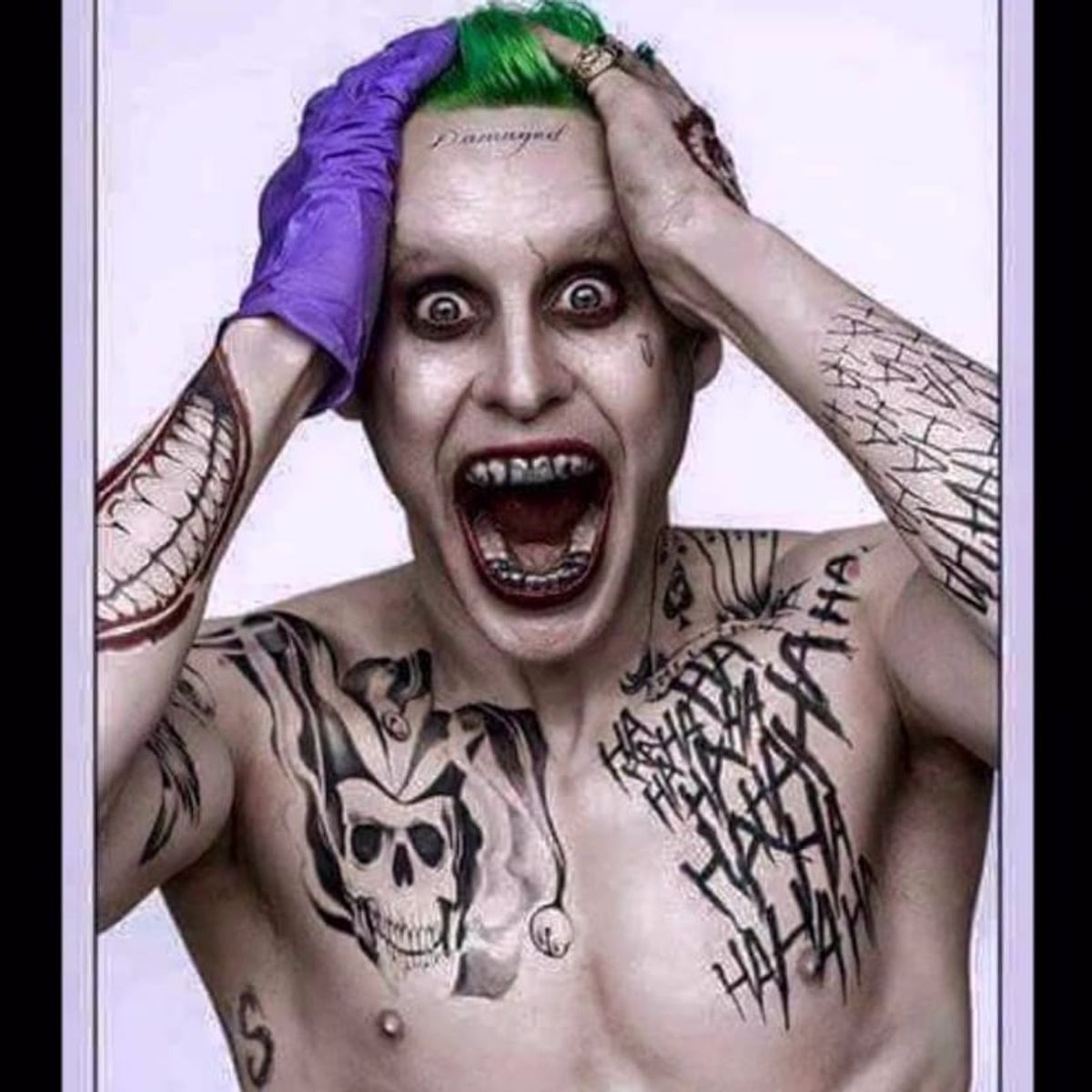 All Joker Jared Leto Temporary Tattoo Cosplay By Tatzarazzi Joker ...