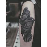 Odins Ravens Tattoo by Oliver White #OdinsRavens #Odin #raven #Norse #OliverWhite