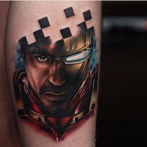 Tattoo by Richie Bon. #marvel #superhero #ironman #comic #movie #tonystark #RichieBon