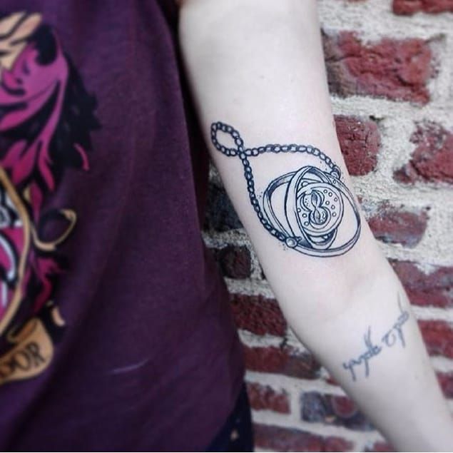 Fun linework time turner piece I Love anything harry potter related    TikTok