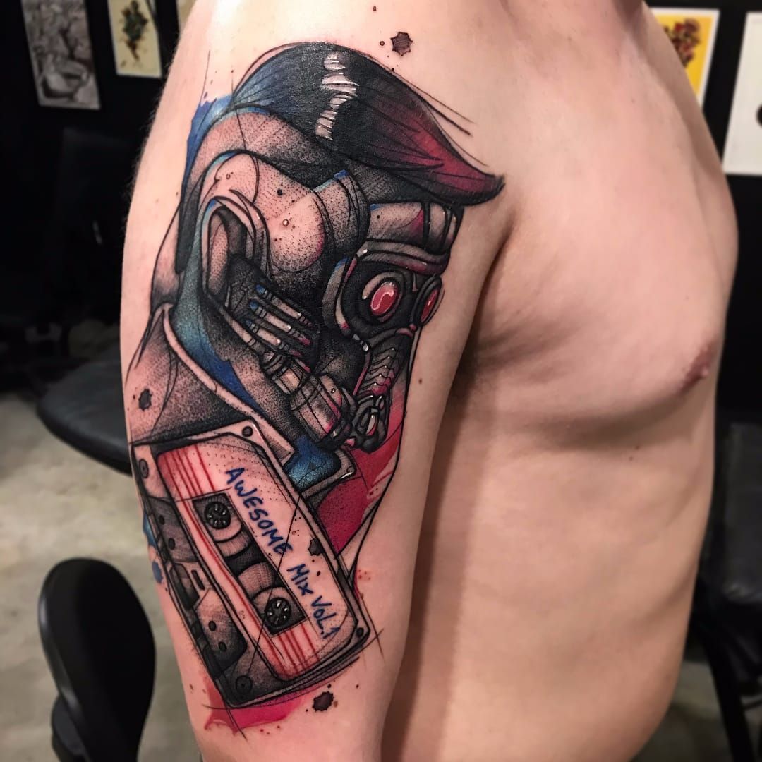 Star Lord Tattoo Design Images Star Lord Ink Design Ideas  Star lord  Tattoo designs Picture tattoos