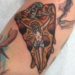 Pizza Jesus Tattoo by Jessi Preston #PizzaJesus #JesusPizza #PizzaTattoo #JesusTattoo #PizzaTattoos #JesusTattoos #FunnyTattoos #WeirdTattoos #JessiPreston
