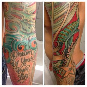 Anthony Ervin tattoos in detail #swimmer #rio #anthonyervin #sport via heavy.com