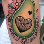 Holy Guacamole! Kawaii avocado tattoo by Pomme. #kawaii #cute #fruit #holyguacamole #avocado #Pomme