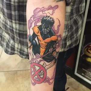 Nightcrawler Tattoo by Mike Falcigno #Nightcrawler #Marvel #Xmen #Comics #MikeFalcigno