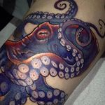 Octopus tattoo by Lee Sheehan. #styledrealism #realism #octopus #LeeSheehan