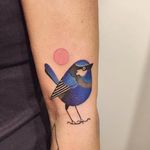 Bird tattoo by Sydney Mahy #Syydlekid #SydneyMahy #graphic #cubist #bird