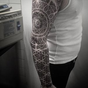 Intricate #sleeve #JeanPierreMottin #geometric