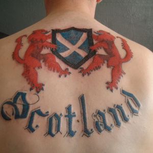 This guy sure loves Scotland, huh? #scotland #scottishtattoo #scottishpridetattoo