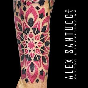 Dotwork Tattoo by Alex Santucci #dotwork #colordotwork #mandala #contemporary #dotworkartist #italianartist #AlexSantucci