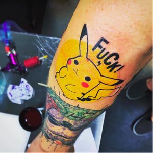 Pikachu Uncensored. #pikachu #pokemon #pokemontattoos #pikachutattoos