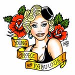 Need some inspiration for your drag queen tattoo? This flash of Raven is killer! #RupaulsDragRace #Rupaul #DragRace #drag #DragQueen #LGBTI #fabulous #fierce #RavenDragQueen #tattooflash