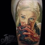 Daenerys Targaryen via @jamestattooart #jamestattooart #portrait #realism #DaenerysTargaryen