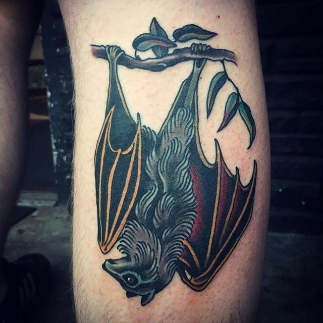 Micro flying fox by dimitritattoos   The Tattoo Twins  Facebook