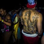 Great Gnesh tattoo in black and grey, photo by Rodrigo Zaim and Lucas Jacinto #tomorrowlandbrazil #festival #tattoostyle #RodrigoZaim #LucasJacinto #ganesh