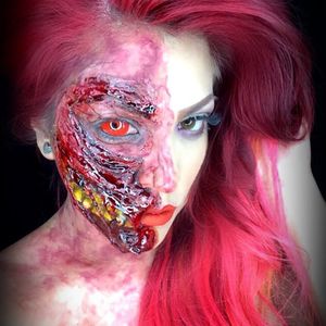 Zombie by Kat (via IG-luvekat) #mua #makeupartist #halloween #spooky #halloween #KatMUA #zombie