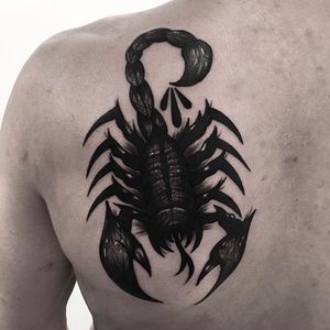 Scorpion tattoo by Rud De Luca #blackwork #blckwrk #blackworktattoos #blackworktattooing #darktattoos #darkblackwork #bestblackwork #sketchtattoos #sketchtattooing #scorpio #scorpion #scorpiontattoo #RudDeLuca