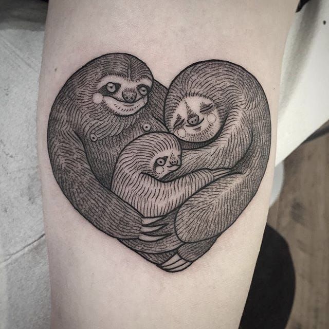 Tattoo uploaded by David O'Neill • Sloth • Tattoodo