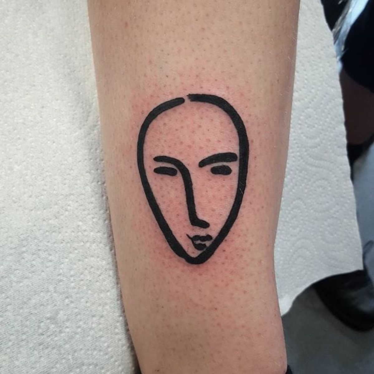 Tattoo uploaded by PK • Another face shape, by Rae Robinson # ...