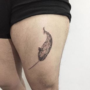 traditional narwhal tattoo