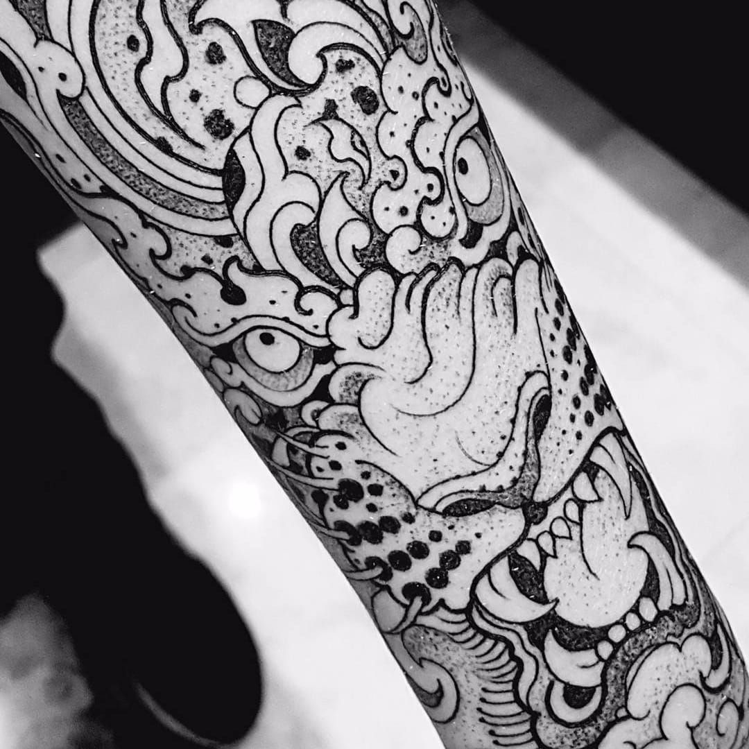 Traditional Japanese Tattoos of the Baku  Devourer of Nightmares   Traditional japanese tattoos Japanese tattoo Japanese traditional