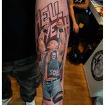 Is this a rad tattoo? Hell Yeah! Stone Cold Steve Austin tattoo by Gareth Hares. #SteveAustin #StoneCold #StoneColdSteveAustin #wrestling #WWF #WWE #HellYeah #GarethHares #realism #colorrealism