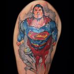 #InkedByMario #MarioGregor #aquarela #watercolor #TatuadorGringo #colorida #colorful #superhomem #superman #dc #comics #quadrinhos #hqs #dccomics #nerd #geek