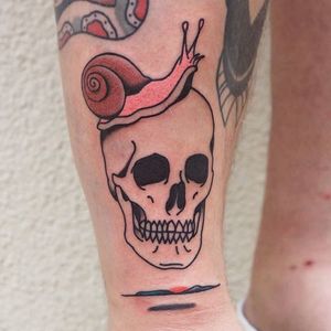 Snail skull. (via IG - patrykhilton) #Illustrative #PatrykHilton #Snail #Skull