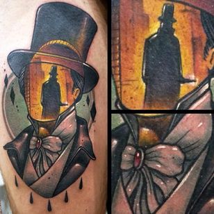 El tatuaje de Jack el Destripador de Kurios Eugenios.  #JacktheRipper #asesinato en serie #historia # Inglaterra #Londres #asesino #retrato # sin rostro #retrato de paisaje