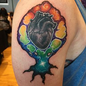 Heart Tattoo by Joe Phillips #heart #galaxy #space #cosmic #abstract #spaceage #JoePhillips