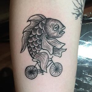 "A woman needs a man like a fish needs a bicycle". #fish #bicycle