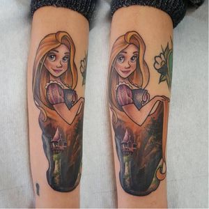 Raiponce tattoo by Michela Bottin #MichelaBottin #geek #Disney #raiponce