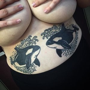 Killer Whale Tattoos by Jerome Chapman #KillerWhale #Whale #Ocean #JeromeChapman